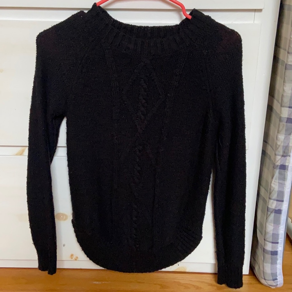 Black knit sweater